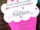 Cupcake Party Invitation Wording A Simple Favor Custom Valentine Birthday Invitations