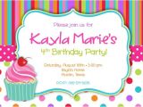 Cupcake Party Invitation Wording Birthday Invitation Templates Cupcake Birthday Invitations