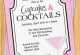 Cupcakes and Cocktails Bridal Shower Invitations Cupcakes and Cocktails Bridal Shower Invitation