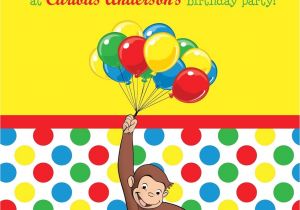 Curious George Birthday Invitation Template Birthday Party Invitations Incredible Curious George