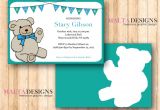 Custom Baby Shower Invitations Online Custom Baby Shower Invitation Printable Teddy Bear 1