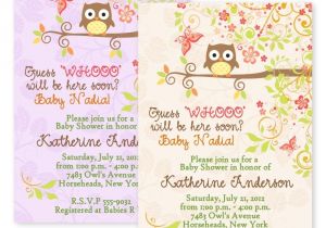 Custom Baby Shower Invitations Online Owls Autumn Fall Owl Baby Shower Bridal Shower Invitations