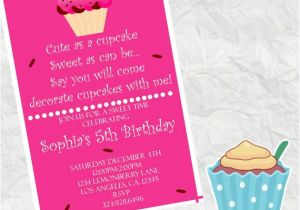 Custom Birthday Invitations Walgreens Cute as A Cupcake Birthday Invitation 4×6 Walgreens Picture