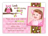 Custom Birthday Invitations with Photo Custom Owl Birthday or Baby Shower Invitation Girl You Print
