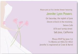 Custom Bridal Shower Invitations Online Printable Wedding Dress Purple Bridal Shower Invitations