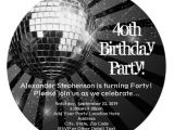 Custom Disco Party Invitations 24 40th Birthday Invitation Templates Psd Ai Free