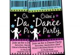 Custom Disco Party Invitations Dance Party Pop Rock Star Digital Custom by