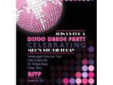 Custom Disco Party Invitations Disco Birthday Party Printable Invitation