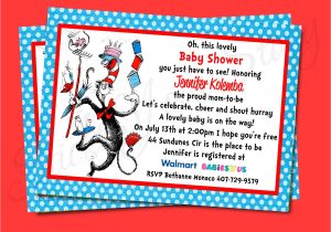 Custom Dr Seuss Baby Shower Invitations Dr Seuss Invitation Baby Shower Printable Stick to Your