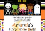 Custom Halloween Birthday Invitations Custom Personalized Halloween Birthday Party by