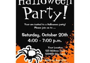 Custom Halloween Birthday Invitations Halloween Party Invitations Custom Invites Zazzle