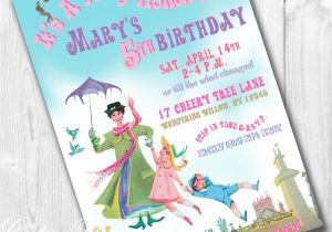 Custom Invitations Birthday Mary Poppins Party Invitations Printable Custom Invitations