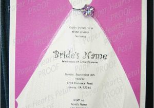 Custom Made Bridal Shower Invitations Custom Bridal Shower Invitation with Veil Made to order In