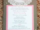 Custom Made Bridal Shower Invitations Playing with Paper — Pearls & Lace Baby or Bridal Shower