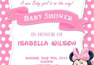 Custom Minnie Mouse Baby Shower Invitations 10 Best Minnie Mouse Baby Shower Invitations Walmart
