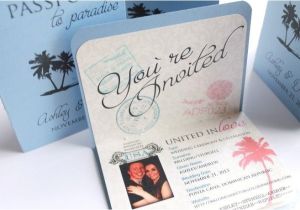 Custom Passport Wedding Invitations Custom Personalized Passport Wedding Invitations
