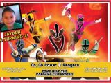 Custom Power Ranger Birthday Invitations Power Ranger Birthday Invitations