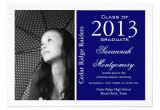 Customize Graduation Invitations Custom Photo Graduation Announcements Blue 5 Quot X 7