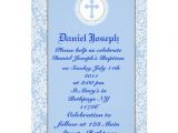 Customized Baptism Invitations Baby Boys Baptism Christening 5×7 Paper Invitation Card
