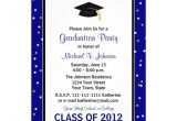 Customized Graduation Party Invitations Graduation Party Invitation Navy 5 Quot X 7 Quot Invitation