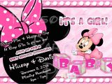 Customized Minnie Mouse Baby Shower Invitations Baby Minnie Mouse Baby Shower Invitation by Partiesplus On