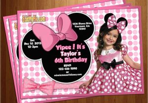 Customized Minnie Mouse First Birthday Invitations Free Printable Minnie Mouse Birthday Invitations