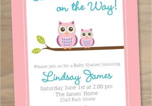 Cute Baby Shower Invitations for Girls Baby Shower Invitation Pink Purple Blue Baby Girl Cute