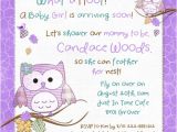 Cute Baby Shower Invite Wording Hoot Owls Baby Shower Invitation Sweet Little Birds