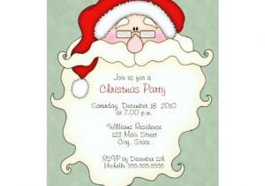 Cute Holiday Party Invites Sayings Cute Santa Christmas Party Invitations Zazzle