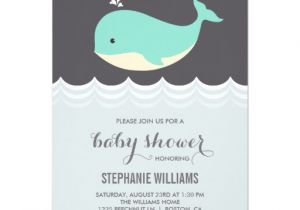 Cutest Baby Boy Shower Invitations Cute Baby Whale Boy Baby Shower Invitations Announcement