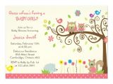 Cutest Baby Shower Invitations Cute Pink Owl Girl Baby Shower Invitations Personalized