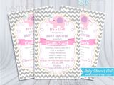Cutest Baby Shower Invitations Ever Baby Shower Invitations Girl Elephant Pink Invitation Gray