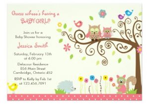 Cutest Girl Baby Shower Invitations Girly Cute Pink Girl Baby Shower Invitations & Party Ideas