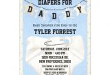 Daddy Baby Shower Invitations Diapers for Daddy Baby Shower Invitation 5" X 7