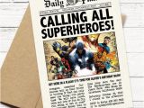 Daily Planet Birthday Invitation Template Daily Planet Superhero Newspaper Birthday Invitation Captain