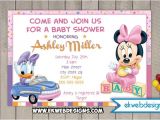 Daisy Duck Baby Shower Invitations Minnie Mouse and Daisy Duck Custom Baby Shower Invitation
