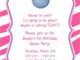 Dance Party Invitations Free 32 Best Images About Tybreshia 39 S Dance Party On Pinterest