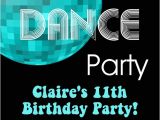 Dance Party Invitations Free 70 39 S and 80 39 S Disco Dance Birthday Party Invitations