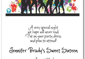 Dance Party Invitations Templates Silhouette Dance Party Invitations