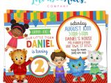 Daniel Tiger Birthday Invitation Template Daniel Tiger Invitations for Kids by Luvibeekids Co