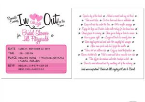 Date Night themed Bridal Shower Invitations Bridal Shower Invitation Date Night theme Shower Pink and