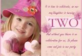 Daughter 2nd Birthday Invitation Wording 2 Years Old Birthday Invitations Wording