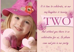 Daughter 2nd Birthday Invitation Wording 2 Years Old Birthday Invitations Wording