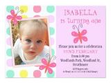 Daughter 2nd Birthday Invitation Wording butterflies 1st 2nd Birthday Party Invitation