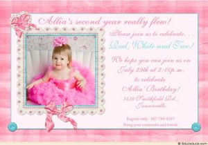 Daughter 2nd Birthday Invitation Wording Sweet & Special Girl S Party Invitation Cute Adorable