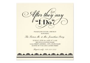 Day after Wedding Party Invitations Day after Wedding Brunch Invitation Wedding Vows