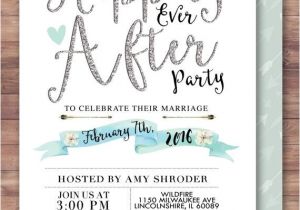 Day after Wedding Party Invitations Happily Ever after Invitation Boho Wedding Shower