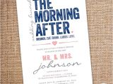 Day after Wedding Party Invitations the Morning after Wedding Brunch Invitation 5 by