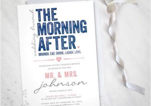 Day after Wedding Party Invitations the Morning after – Wedding Brunch Invitation Digital