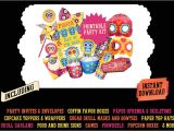Day Of the Dead Party Invitation Template Day Of the Dead Printables Dia De Muertos Party Kit